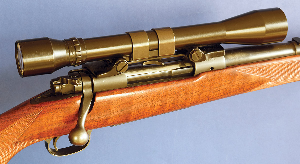 Early Bausch & Lomb scopes need adjustable mounts (here B&L’s). W/E scope dials followed in 1968.